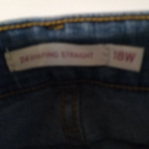 Levis 314 Shaping Straight Size 18w Womens Jeans - Picture 4 of 6